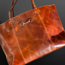 The Snaffle Bit Leather Tote Handbag