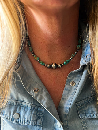 The Sorento Kingman Necklace (16”)