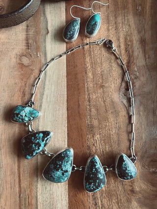 The Azure Horizon Necklace Set by Rena Shelly
