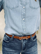D-Ring Buckle Belt {Black and Brown}