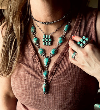White Water Luxe Cluster Bar Necklace by Sharon Francisco