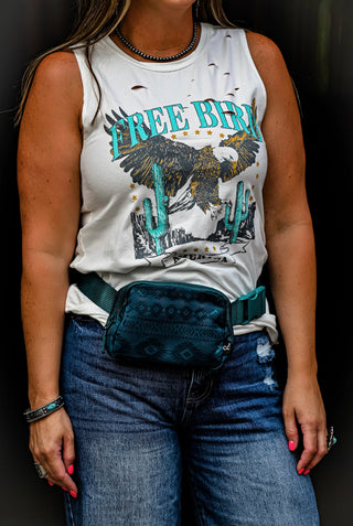 Southwestern Belt Bag {Olive, Plum, Grey, Brown, Turquoise}