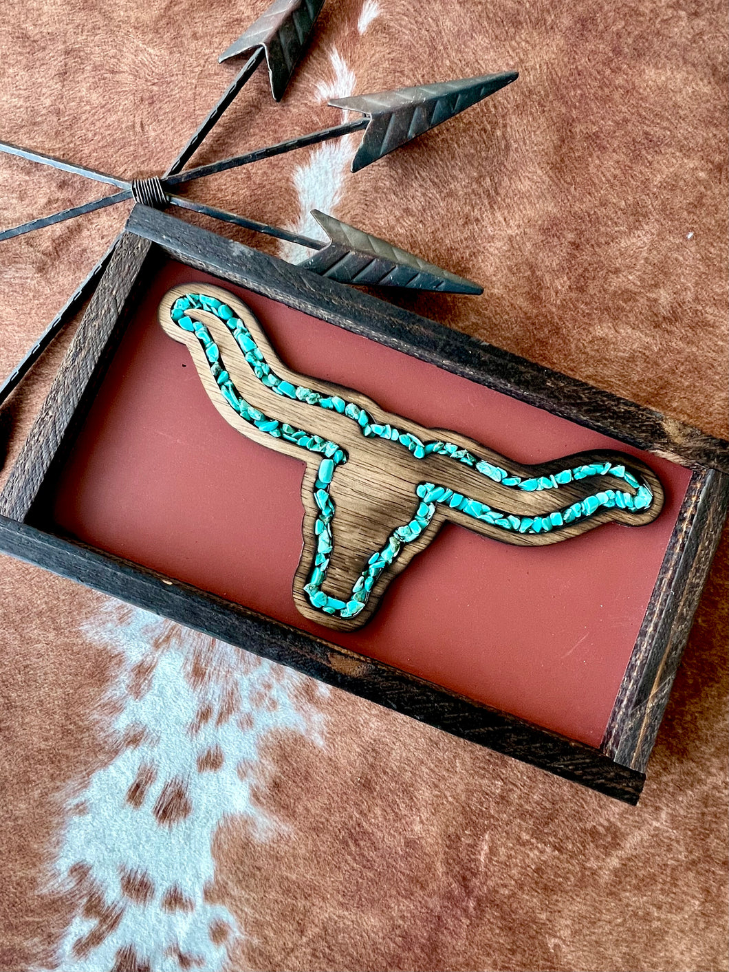Longhorn Stone Decor (Rust)