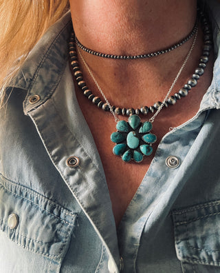 The Sonoran Santa Fe Cluster Necklace