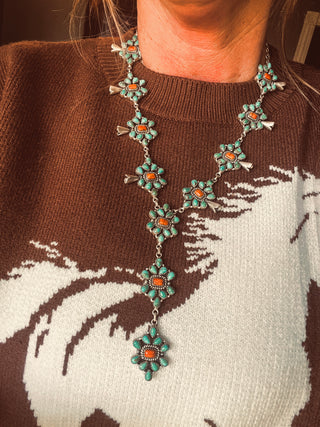 The Mojave Ember Lariat Necklace