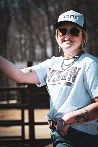 Outlaw Arrow Tee {White}