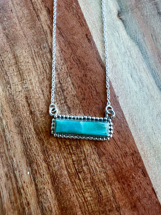 The Turquoise Trails Bar Necklace
