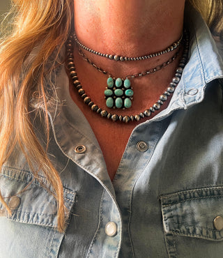 White Water Luxe Cluster Bar Necklace by Sharon Francisco