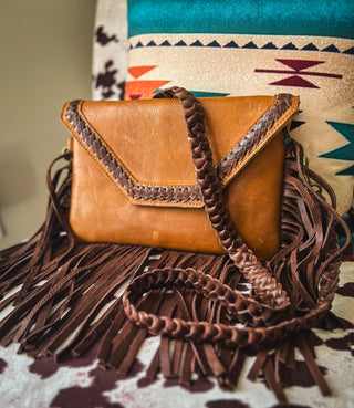 The Ranch Braided Fringe Handbag