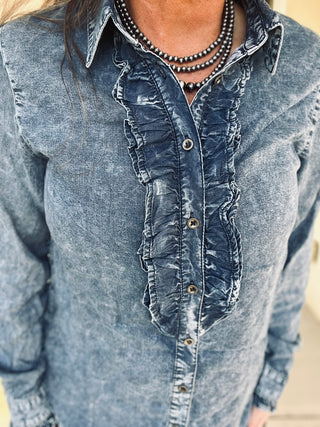 The Dusty Denim Top