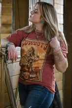 Mineral Wash Cowboys Tee {Wine}