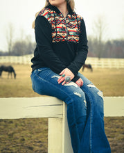 Turn and Burn Aztec Half Zip