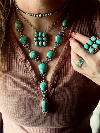 White Water Luxe Cluster Bar Necklace by Sharon Francisco