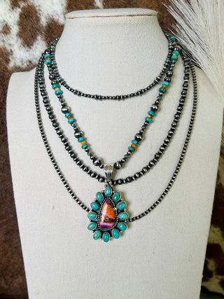 The Mojave Crest Cluster Necklace (16”)