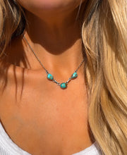 Tres Turquoise Stone Necklace