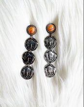 Buffalo Coin Drop Earrings