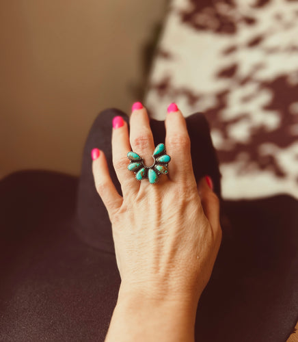 Roping Turquoise Ring