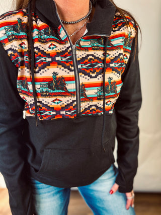 Turn and Burn Aztec Half Zip