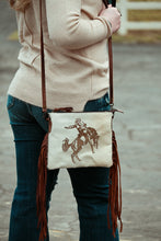 Buckin’ Horse Fringe Leather Handbag
