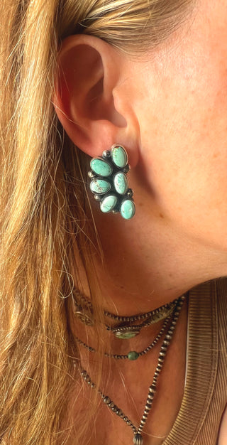 Sky Drift Cluster Earrings by Juanita McDonald