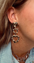 Leopard Heart Earrings