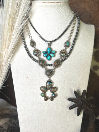The Royston Ribbon Naja Lariat Necklace
