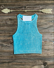 Ribbed Crop Tank {Turquoise}