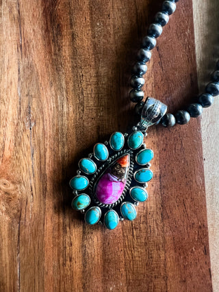 The Sunrise Mojave Cluster Necklace