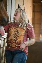 Mineral Wash Cowboys Tee {Wine}