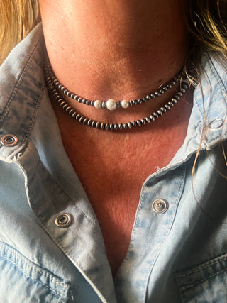 The White Mesa Pearl Necklace (14”)
