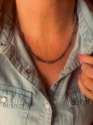 The Sedona Saucer Pearl Necklace (20”)
