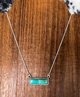 The Turquoise Trails Bar Necklace