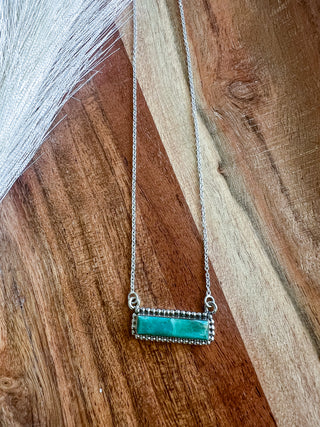 The Turquoise Trails Bar Necklace