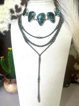 The Azure Horizon Necklace Set by Rena Shelly