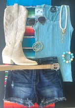 Everyday Ribbed Tank {Dusty Teal}