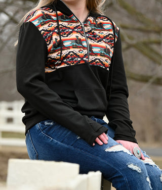Turn and Burn Aztec Half Zip