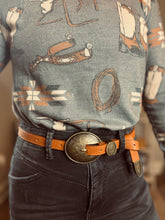 The Oakley Western Belt {Tan}