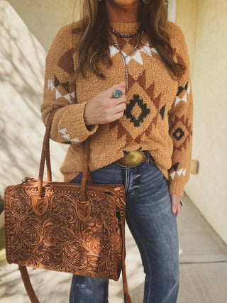 The Chandler Sweater {Caramel}