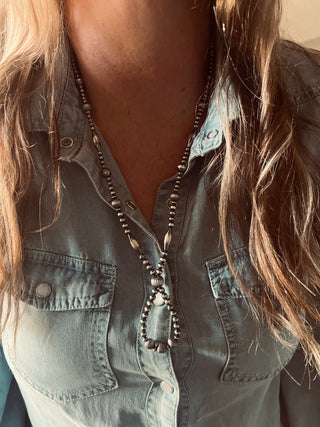 The Amoretta Pearl Necklace (27”)