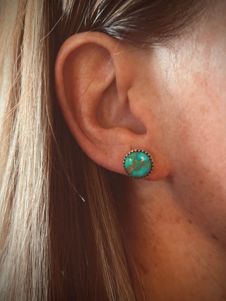 Hank Turquoise Stud Earrings