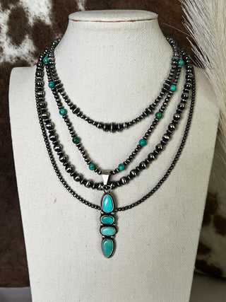 The Carico Moon Necklace (16”) by L. Ramone
