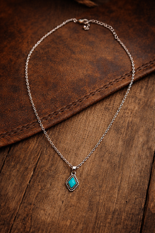 Dainty Lukasey Necklace {Turquoise}