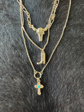 Western Layered Charm Necklace