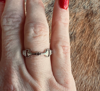 The Snaffle Bit Ring (Silver)