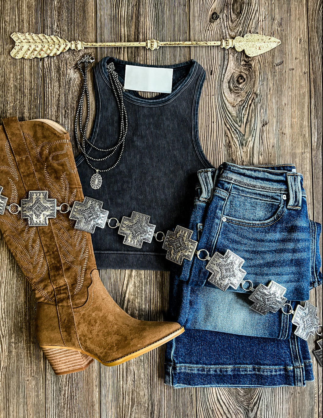 Ribbed Crop Tank {Black}