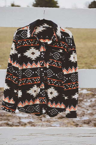 The Reyzin Aztec Jacket {Black}