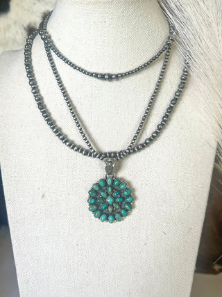 The Kingman Bloom Cluster Necklace