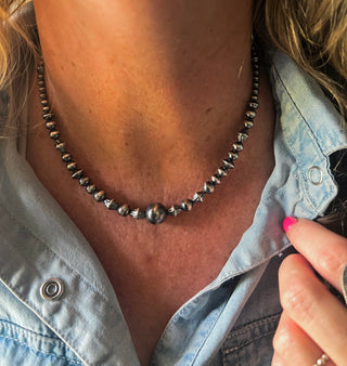 The Sterling Drifter Pearl Necklace (16”)