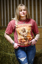 Mineral Wash Cowboys Tee {Wine}