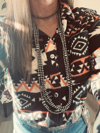 The Reyzin Aztec Jacket {Black}